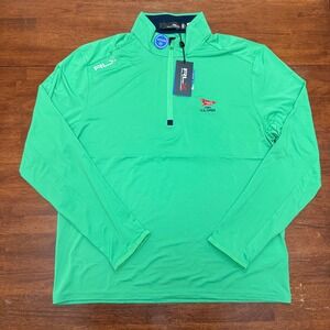 RLX Ralph Lauren Men Golf 123rd US Open LACC 1/4 Zip Pullover Shirt Green L